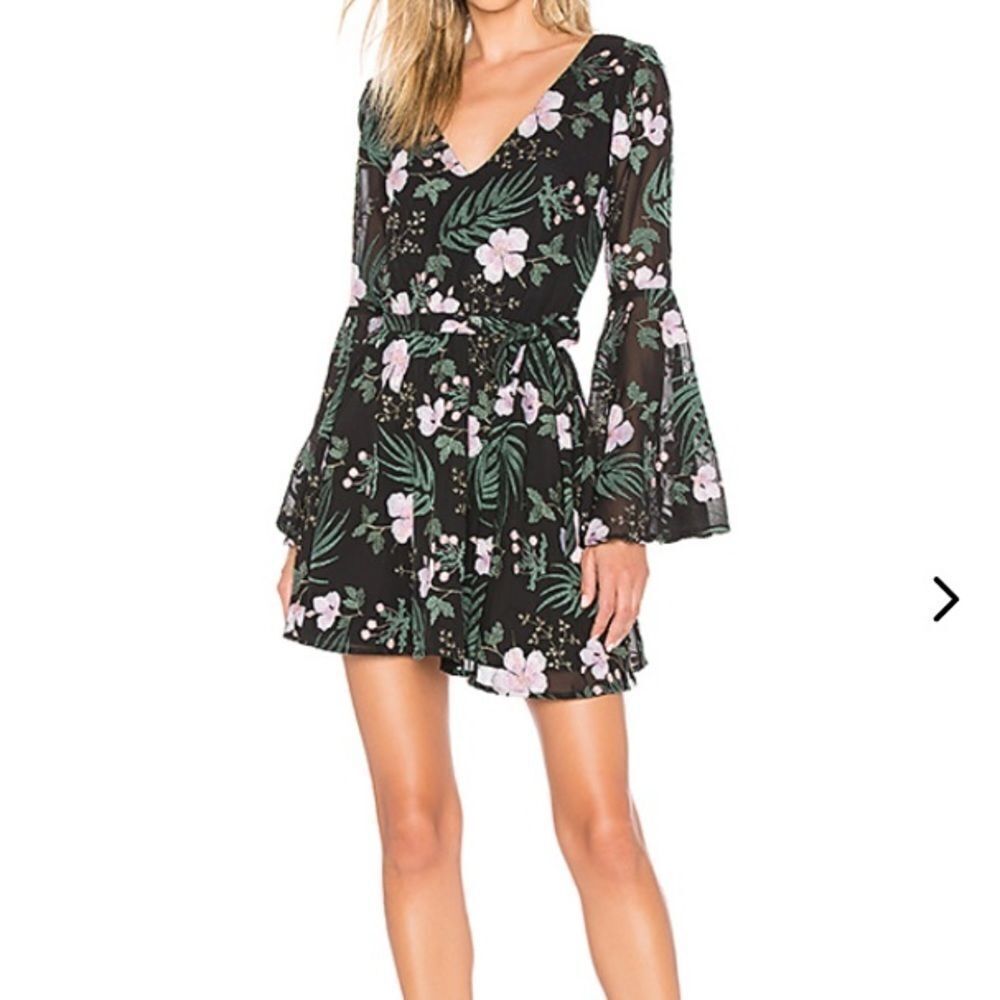 NWT Lovers + Friends Lila Embroidered Mini Dress
